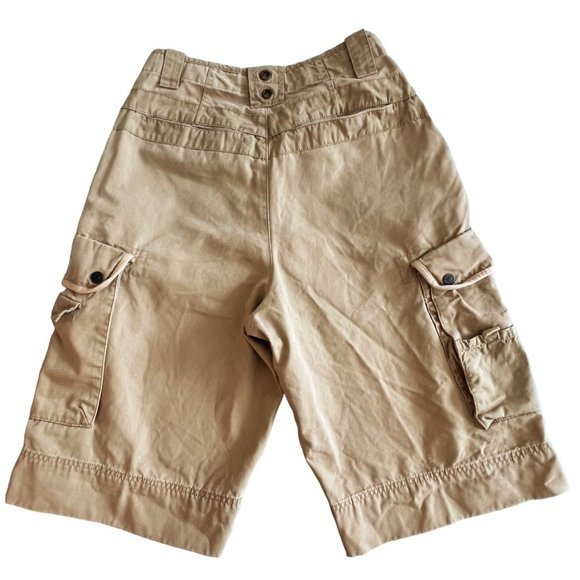 Vintage Timberland Cargo Shorts Size 34 Military Workwear Utility Golden Tan - Picture 11 of 12